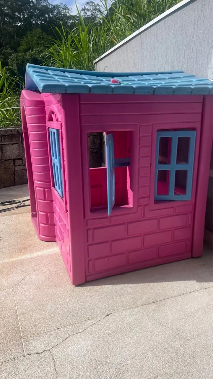 Casinha de Brincar Infantil Rosa - Foto 3