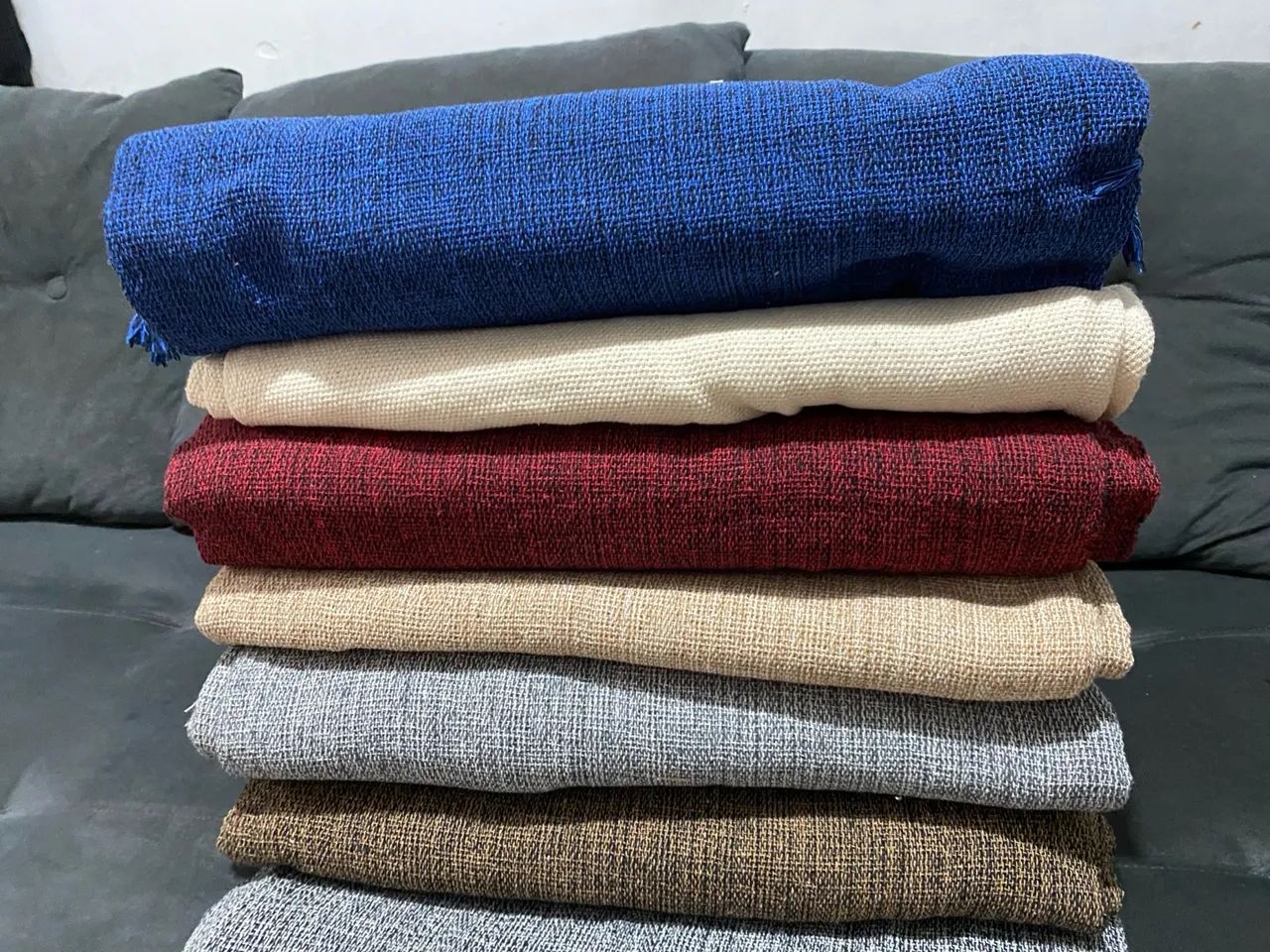 Capas para sofá mantas de algodão 100% vários tamanhos e cores  - Foto 3