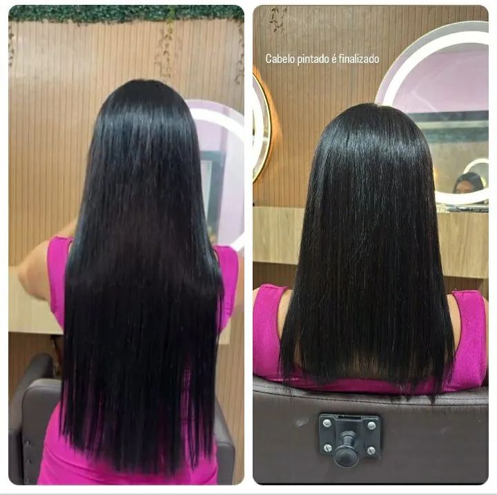 Mega hair Fibra Russa e bio humano aparti de 350Reais com aplicação  - Foto 3