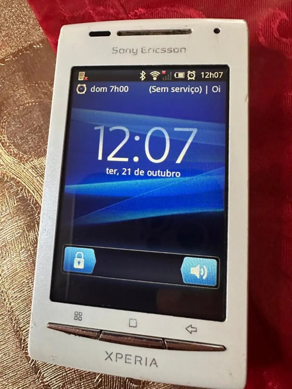 Sony Ericsson Xperia X8 (E15a) Lilás/Roxo - Raro - Funcionando +