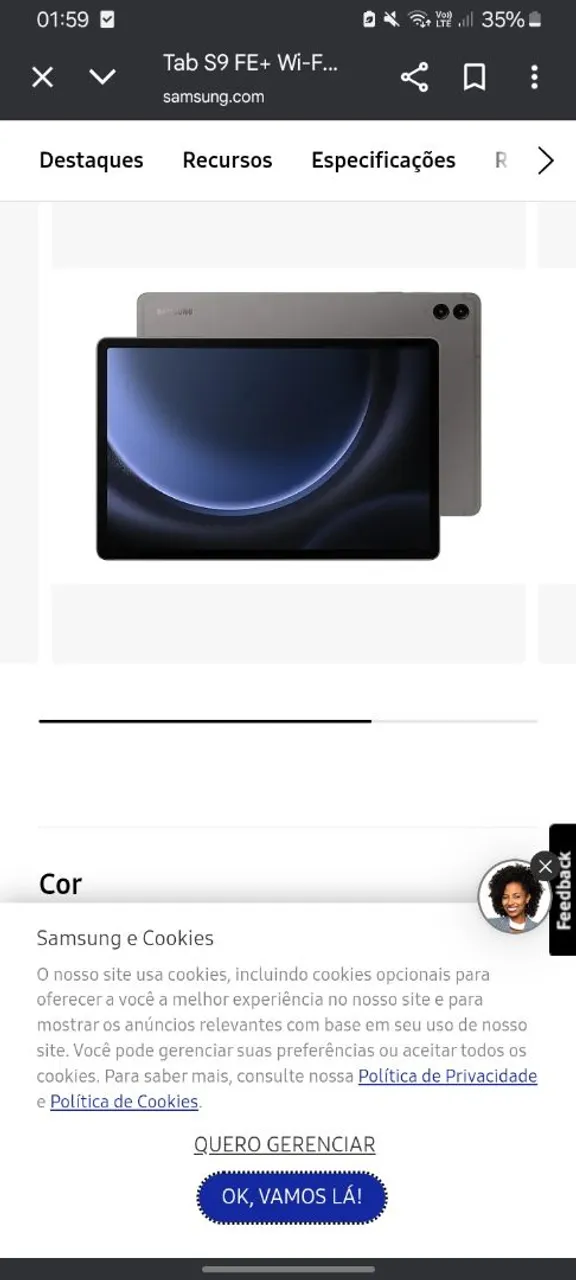 Tablet S9 fe +