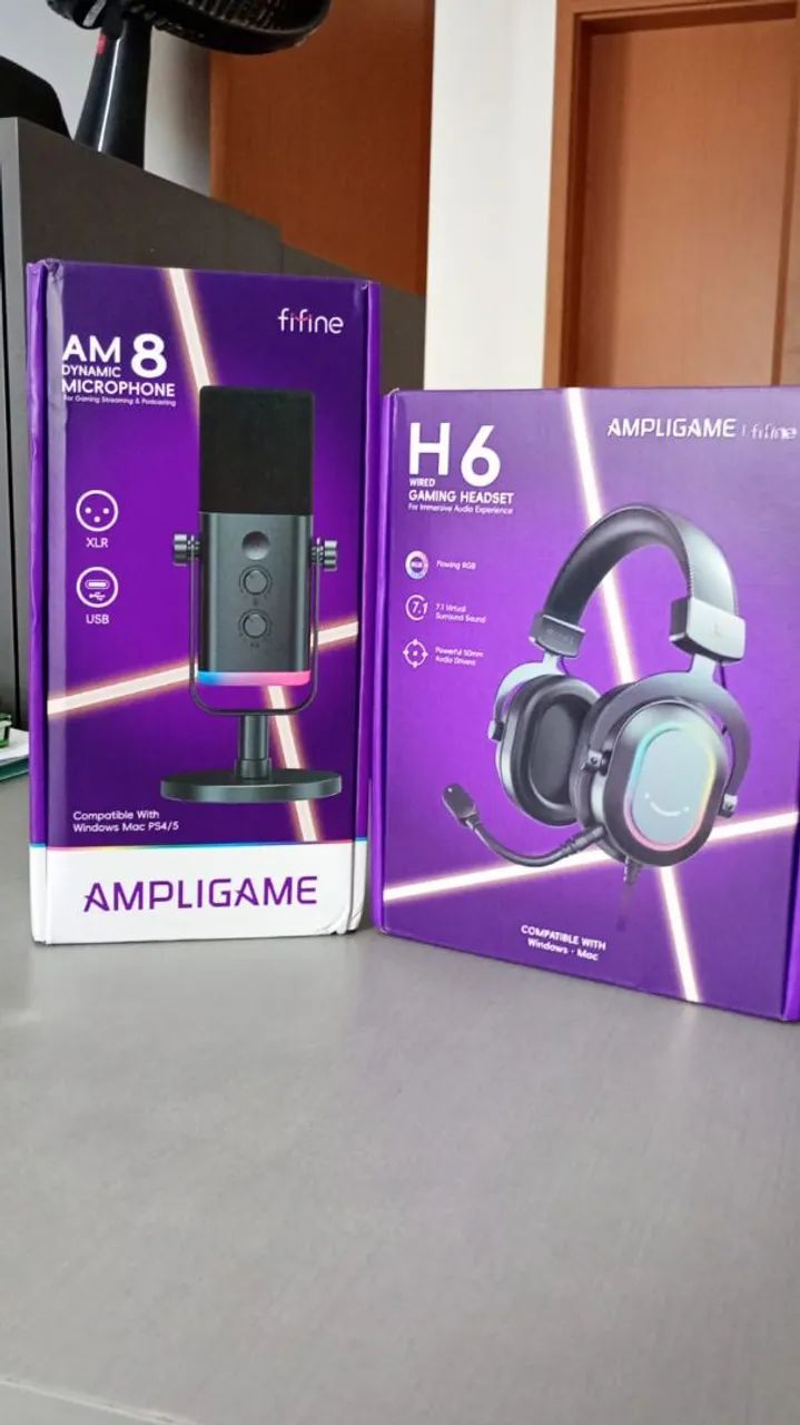 Microfone Gamer Fifine AM8 Seminovo