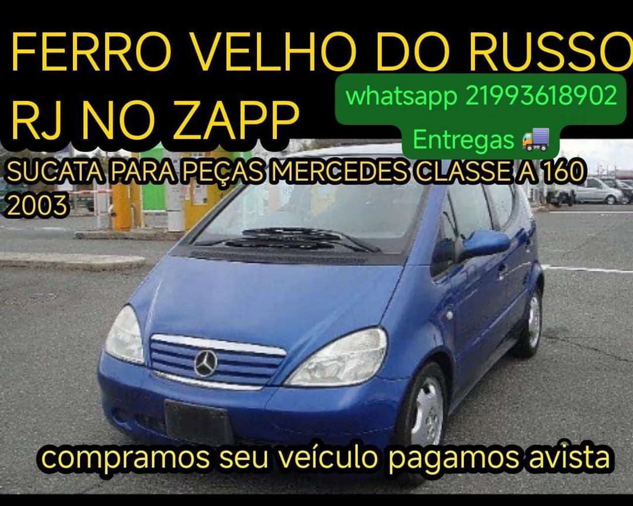 Ferro Velho  Peças Mercedes BMW .Compro carro batido Whatsapp * - Foto 2
