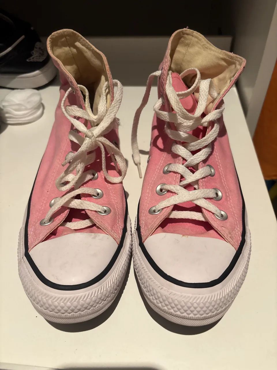All star cano alto rosa 