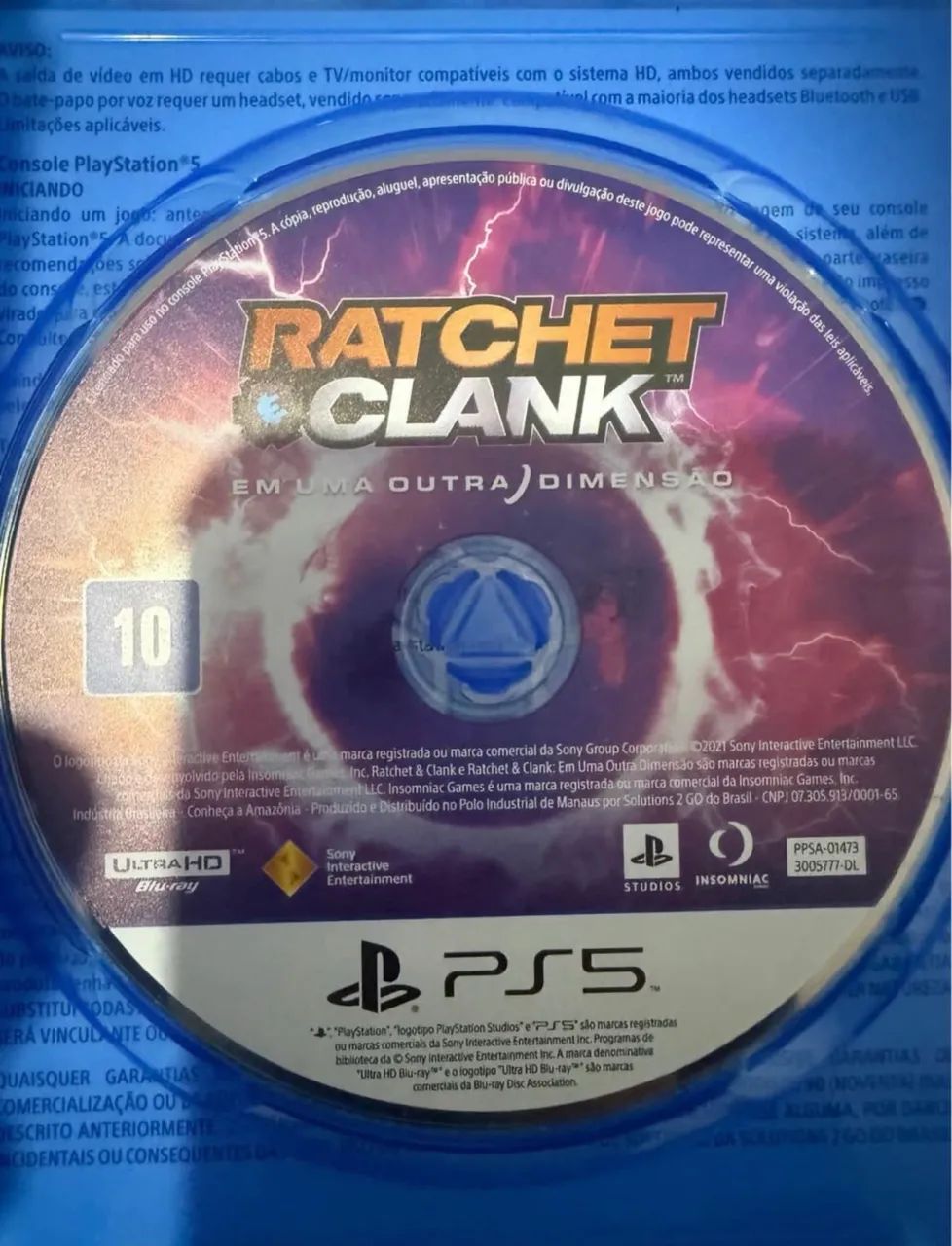 Rached e Clank PS5 Mídia Física