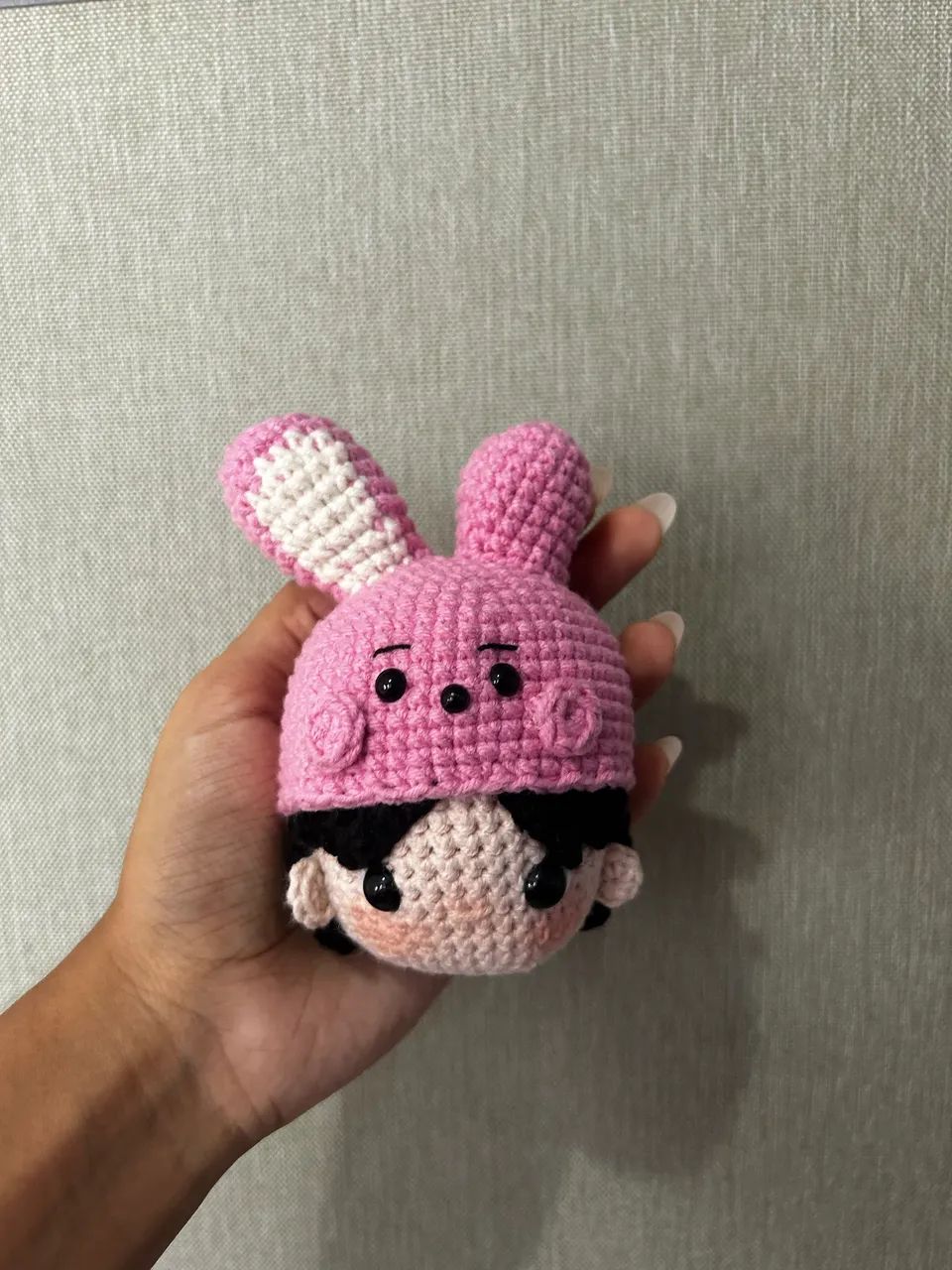Chaveiro Jungkook BTS amigurumi