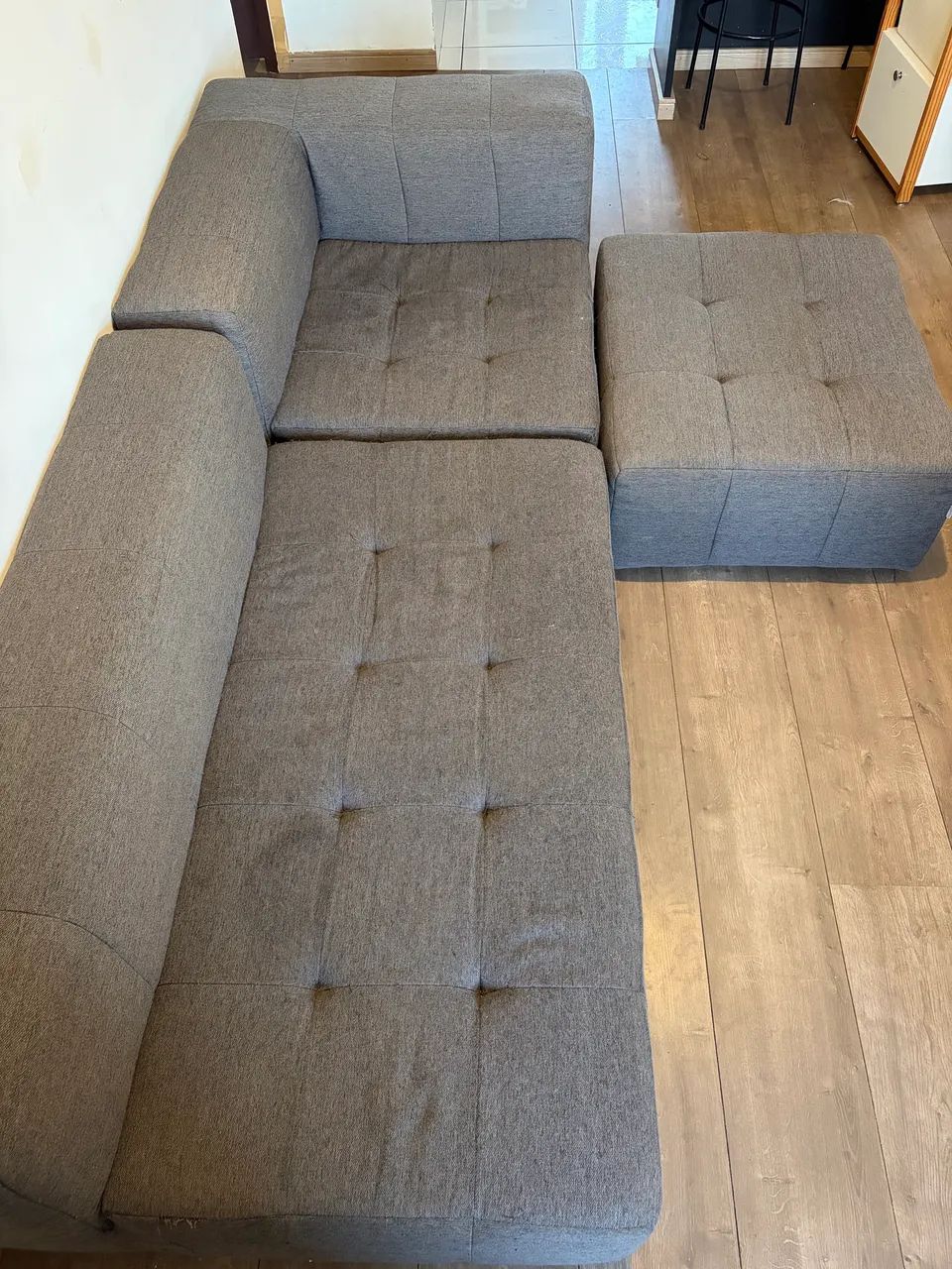 Sofá modular cinza
