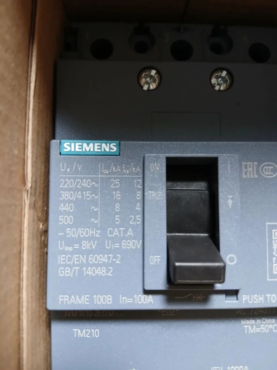 Disjuntor Siemens 3VM1010-2ED32 100A - Foto 3
