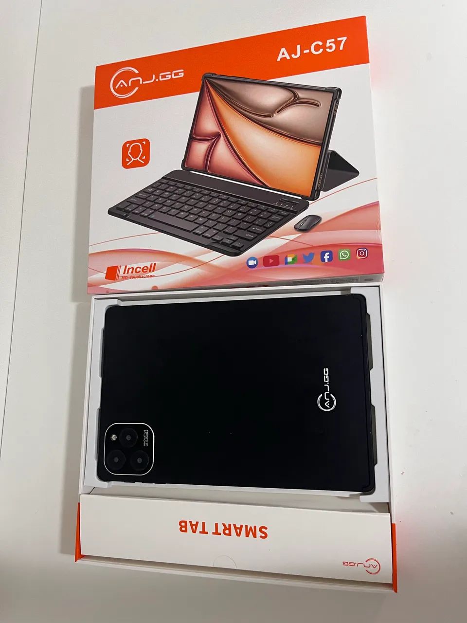 Tablet preto completo + teclado, mouse, Capa e película reserva - Foto 3