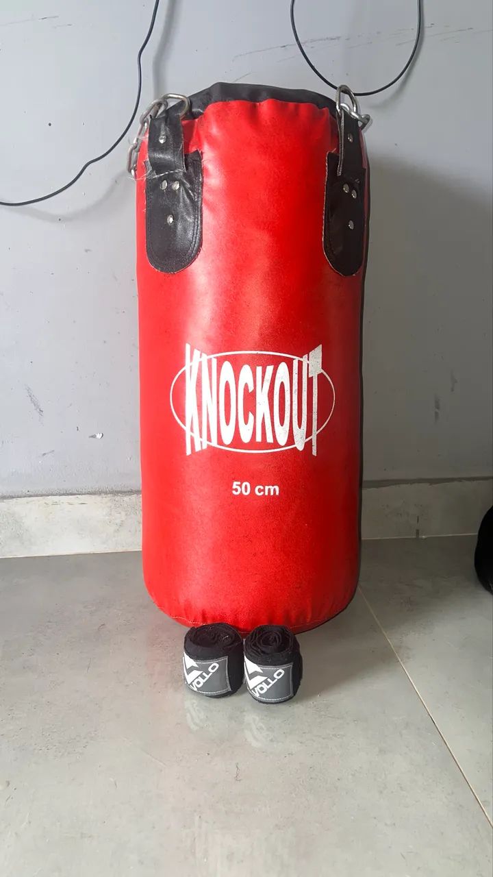 Saco de boxe novo mais bandagem  - Foto 2