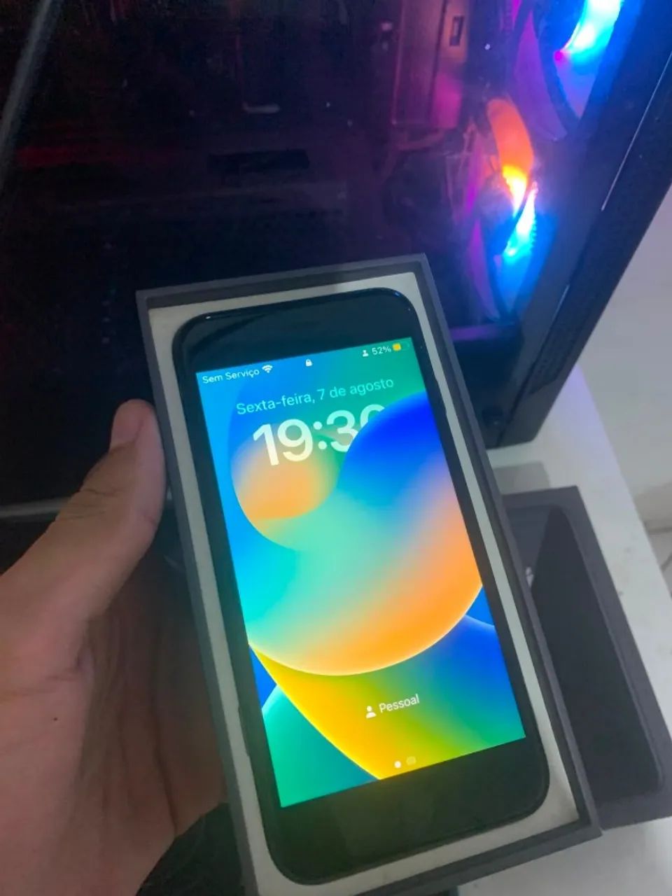 iphone 8 com caixa  - Foto 4