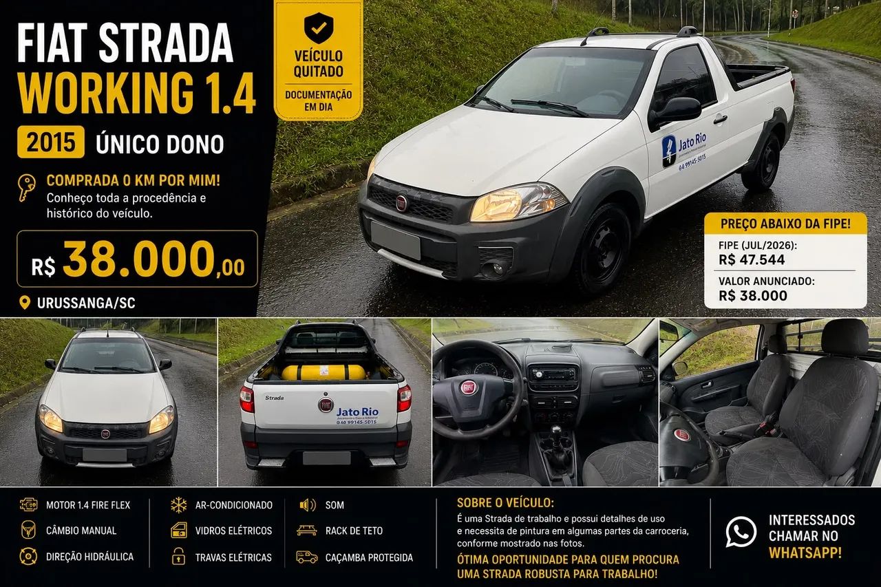Fiat Strada Working 1.4 MPI Fire Flex 8V CS 2015