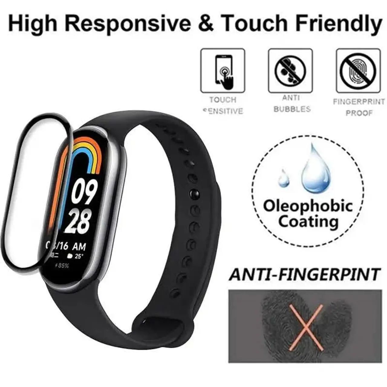 Película 3d para Mi band 