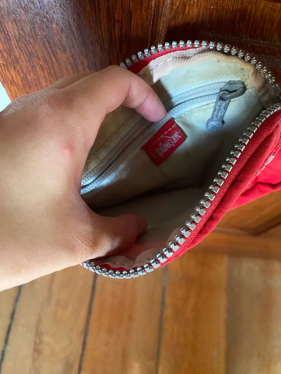 Bolsa kipling vermelha original - Foto 3