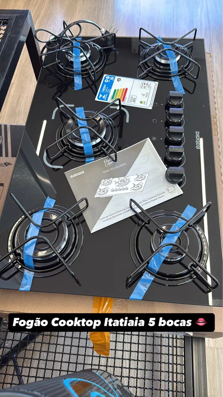 Cooktop Itatiaia 5 Bocas ESS Preto | Novo | R$ 599 no Pix  - Foto 4