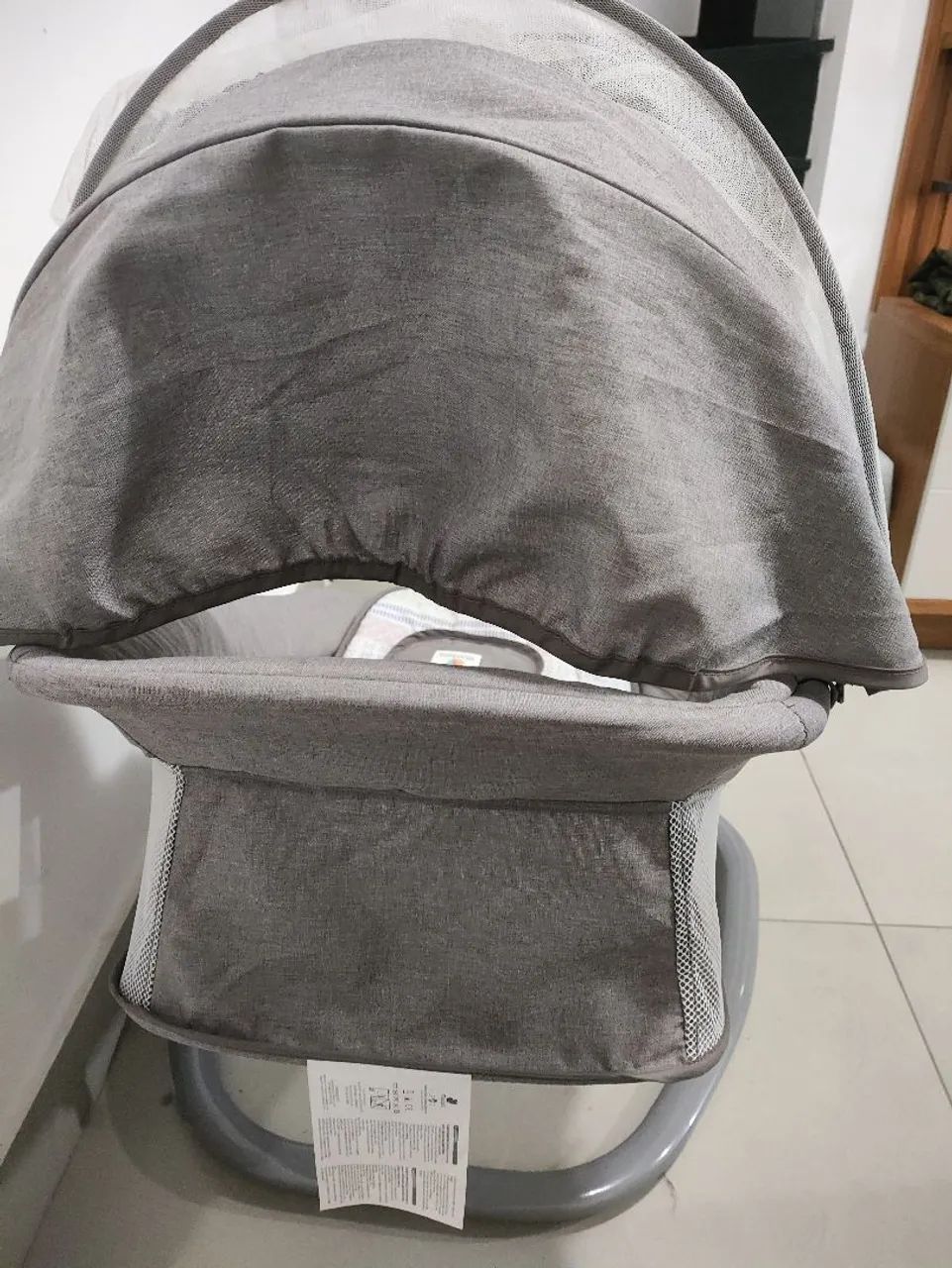 Cadeira de bebê elétrica automática de balanço - Foto 5