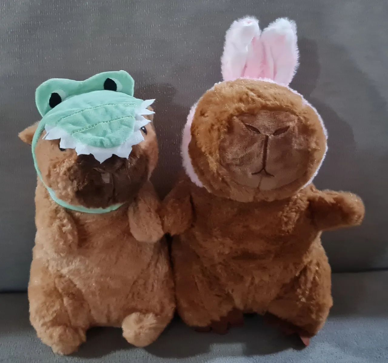 Capivara coelho e jacaré novos 24 cm