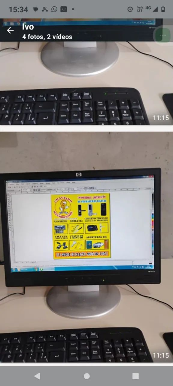 Computador com mesa de trabalho  - Foto 3