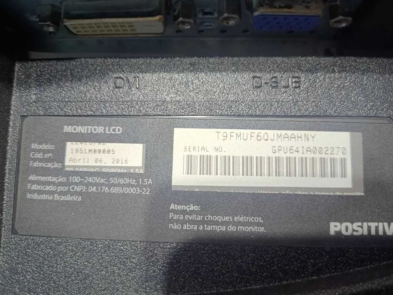 Monitor AOC Positivo 20 polegadas  - Foto 5