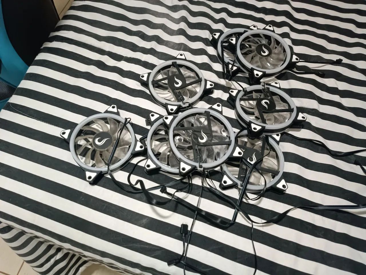 Kit 8 fans risemode, 2 para water cooler