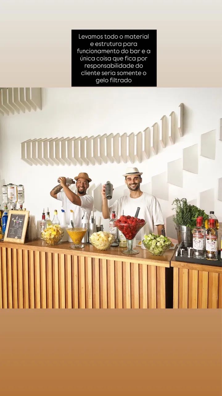 Barman / Open Bar / Bartender / Casamento / 15 Anos - Festas e Eventos 