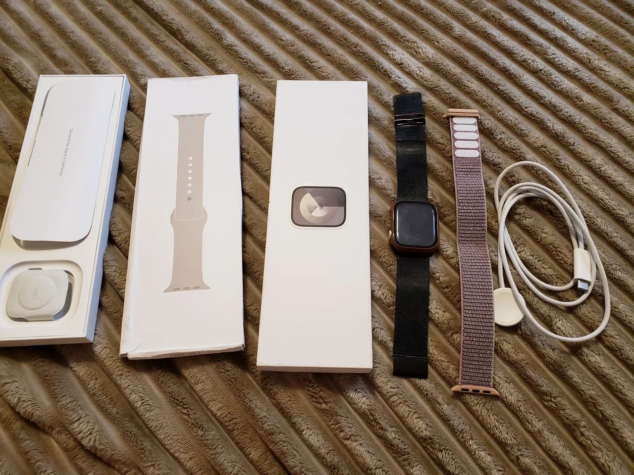 Smartwatch apple watch 9 com acessórios e pulseiras 