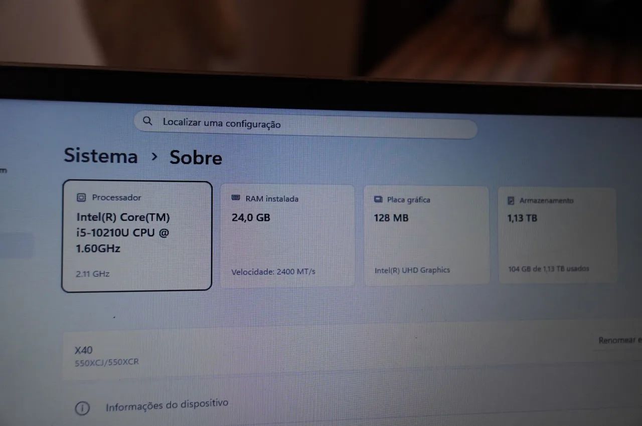 Notebook Samsung X40 i5 | 24GB RAM | 1TB+ - Foto 2