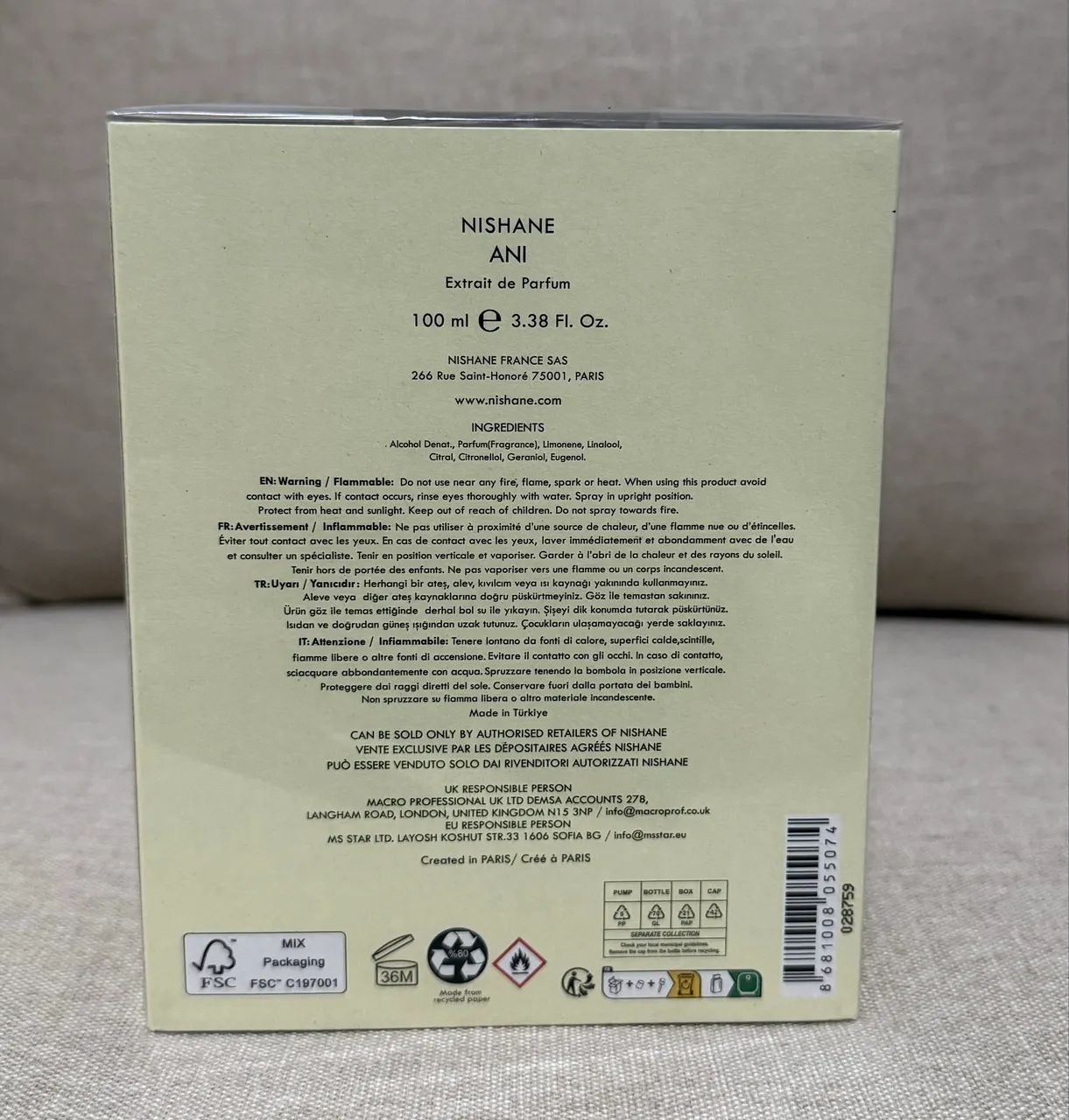 Nishane Ani Extrait de Parfum 100ml - Foto 2