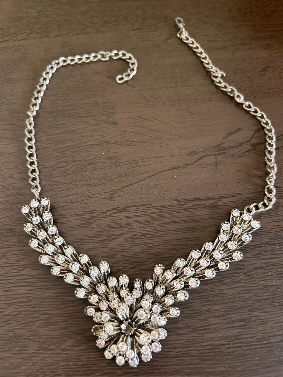 Colar Festa Elegante com Strass (Semi-novo) - Foto 4