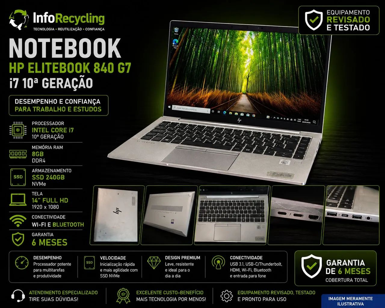 HP EliteBook 840 G7 i7 10ª Geração