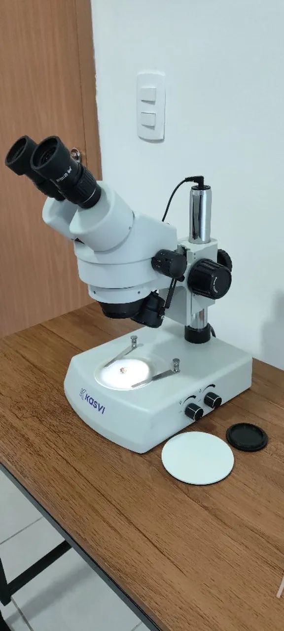 Microscópio estereomicroscópio Binocular com Zoom 180X profissional - Foto 4