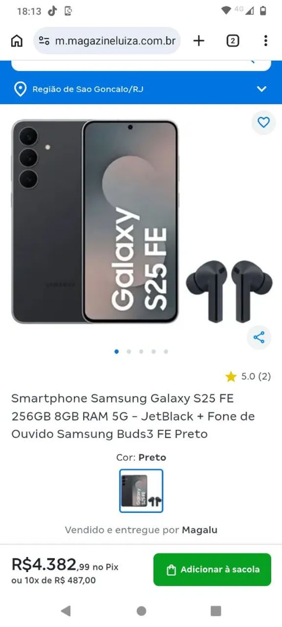 Vendo celular  O Samsung Galaxy S25 FE 128G - Foto 4