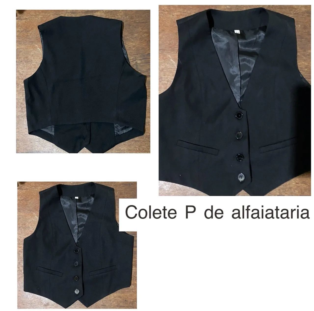 Colete P de alfaiataria 