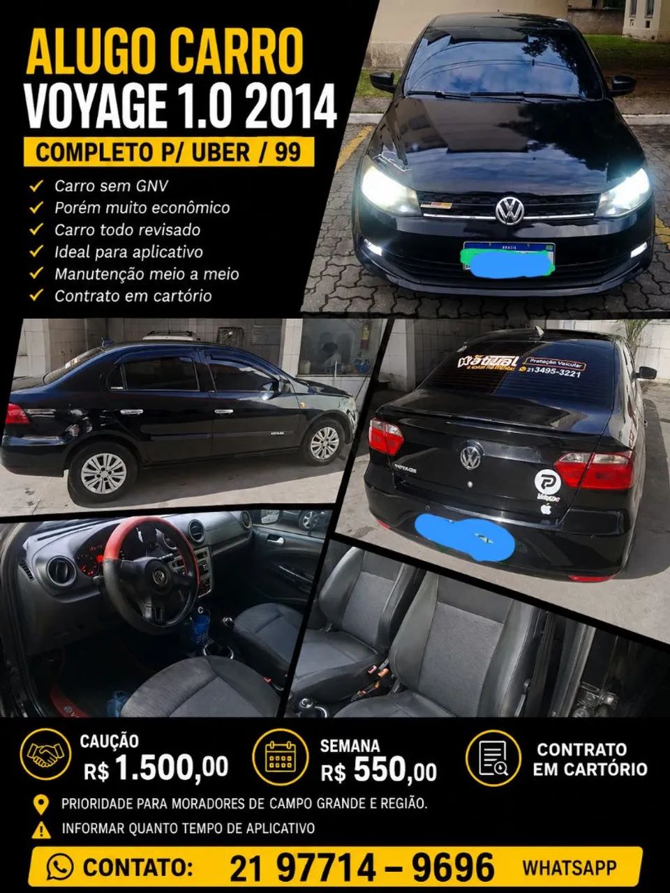 Volkswagen Voyage VOYAGE 1.0/1.0 City Mi Total Flex 8V 4p 2014