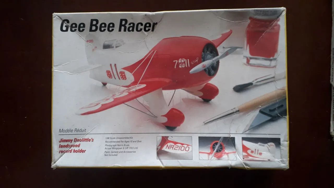 Kit Testors raríssimo do avião de corrida Gee Bee.
