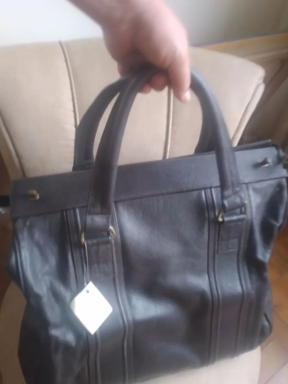 Bolsa Mala 100% Couro legítimo  bolsa  - Foto 2