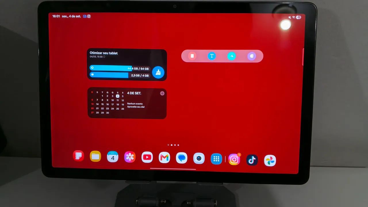 Samsung Galaxy Tab A9+ 64GB + Teclado + Mouse + Suporte | Impecável - Foto 2