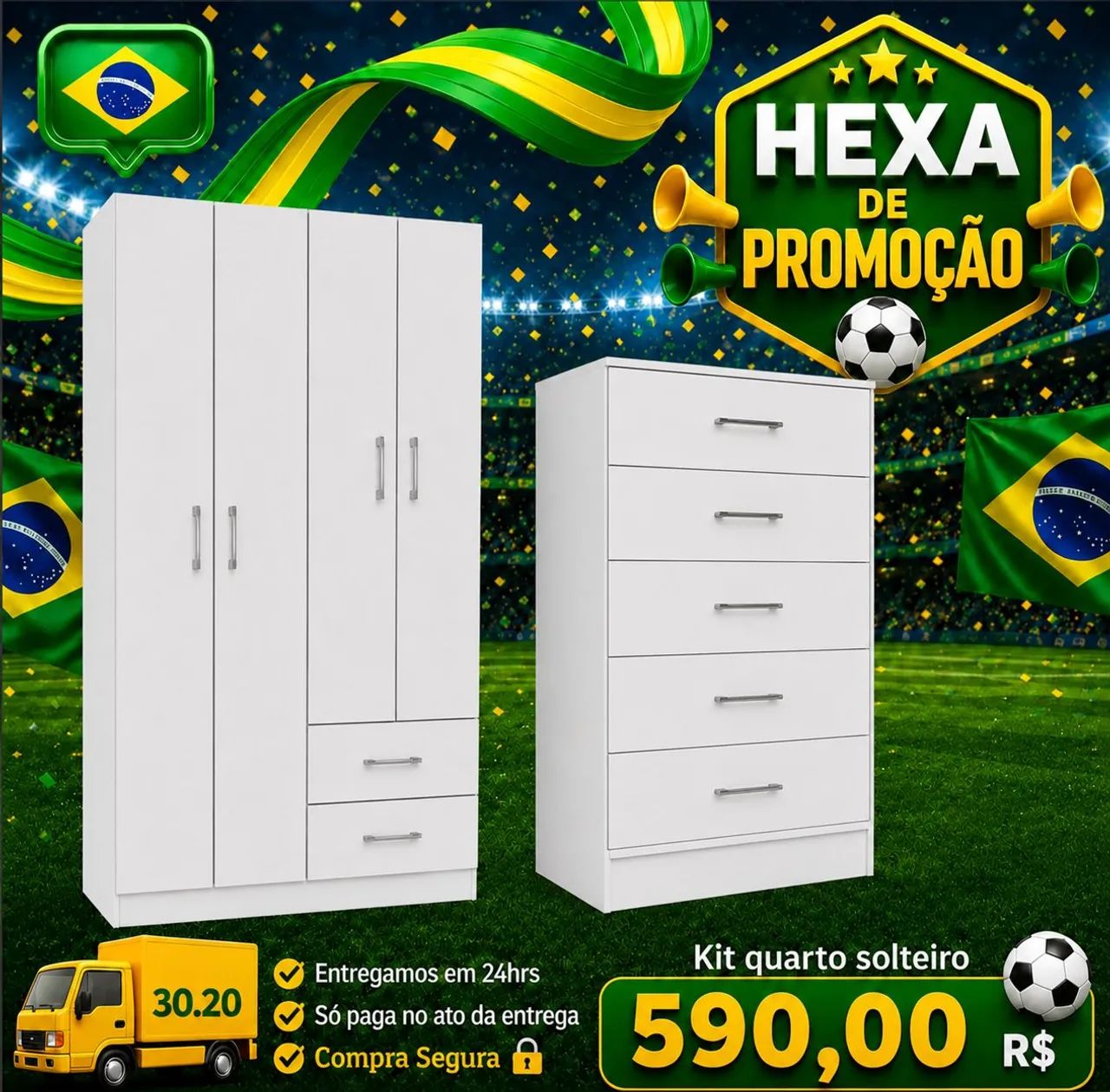 Kit Quarto Solteiro 