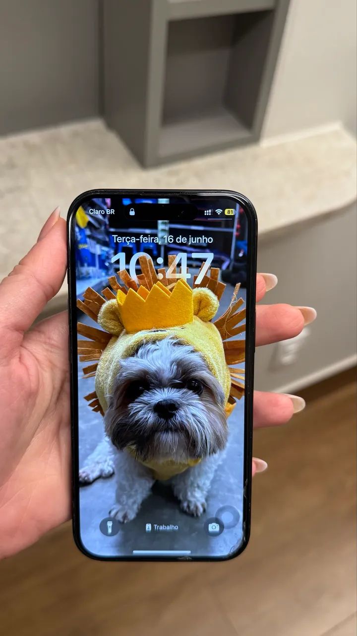 iPhone 15, preto, 128GB