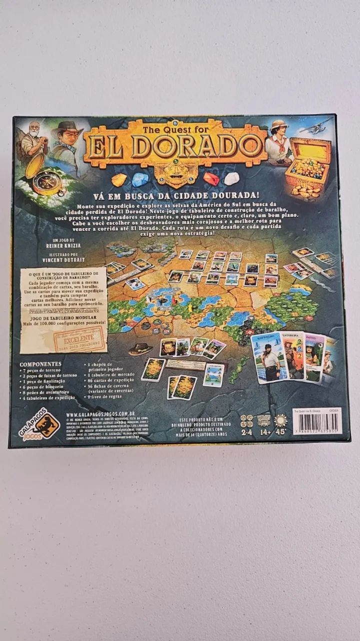 Board Game Quest for El Dorado (em português) - Jogo Tabuleiro - Foto 2