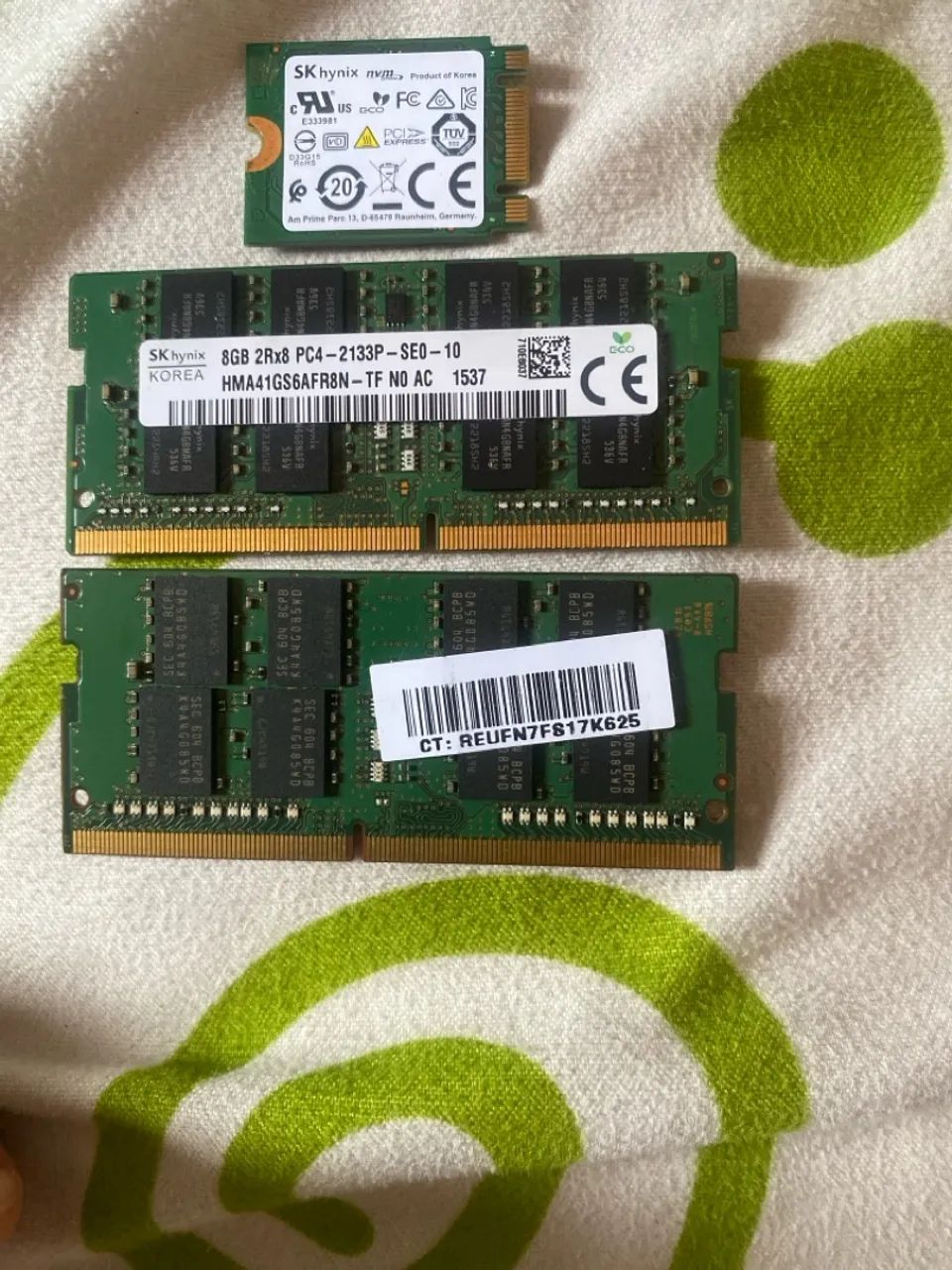 Memórias RAM e SSD 