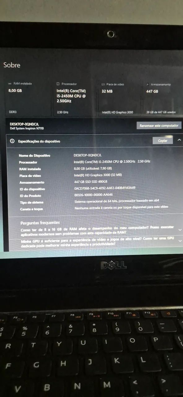 Notebook Dell Inspiron N7110  - Foto 3