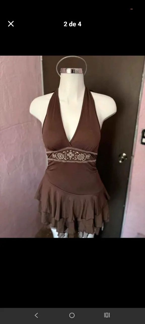 VESTIDO MARROM  - Foto 4