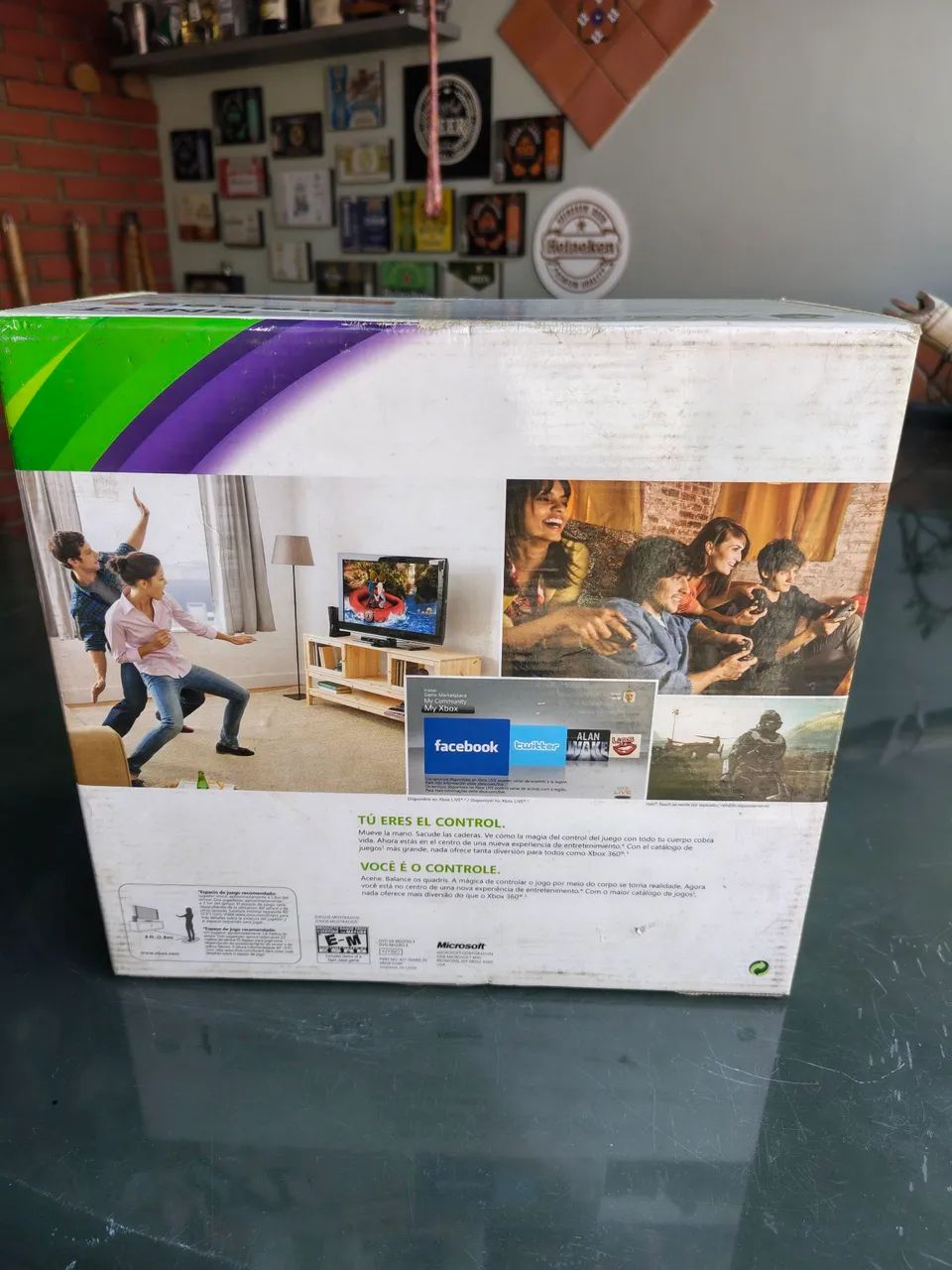 Console Xbox 360 4GB + Sensor Kinect + Jogo Kinect Adventures! (Com Caixa) - Foto 2