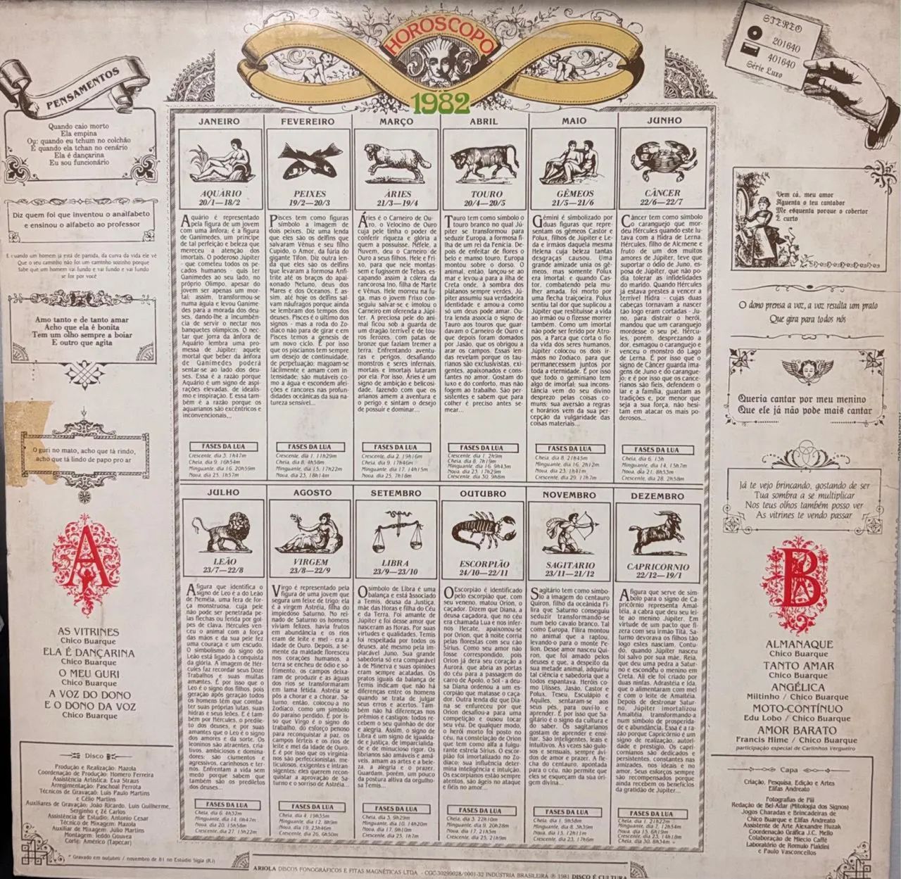 Chico Buarque Almanaque 1981 Lp Vinil - Foto 2