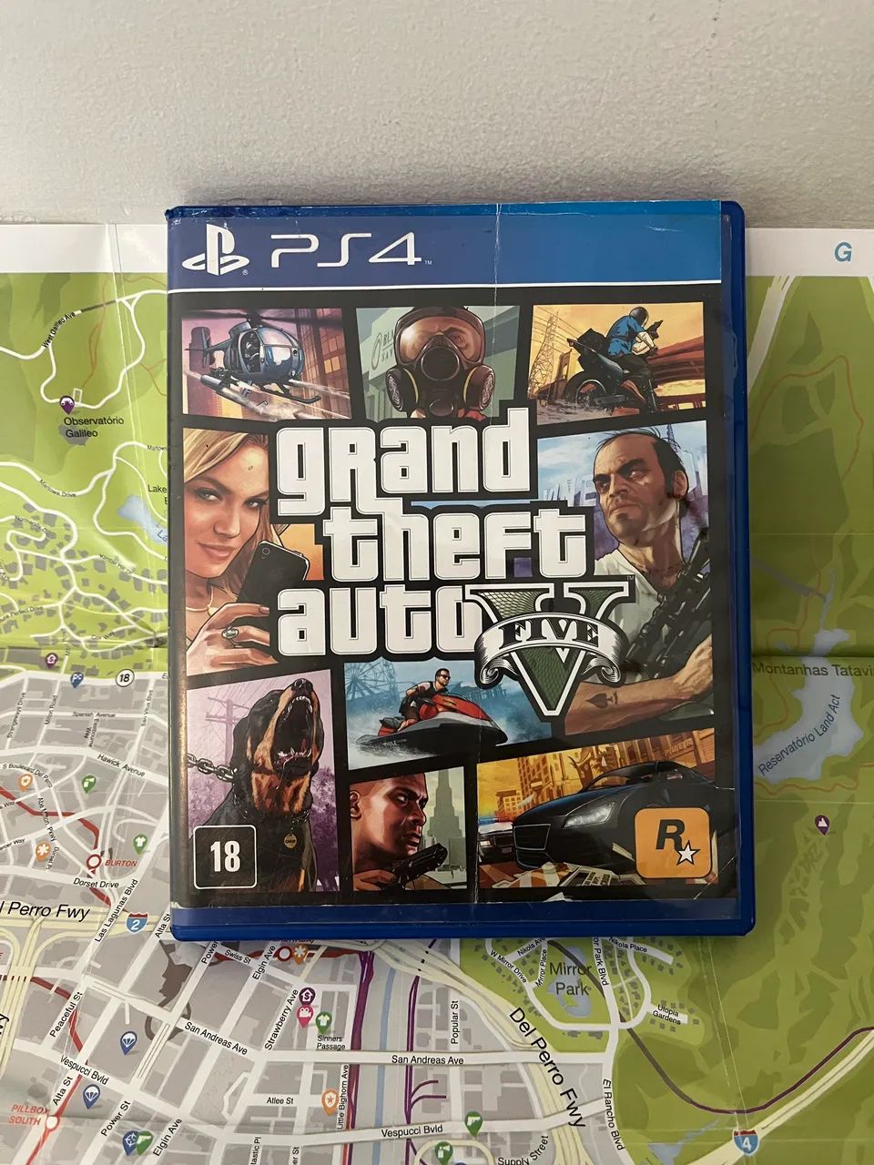 GTA 5 com mapa - PS4