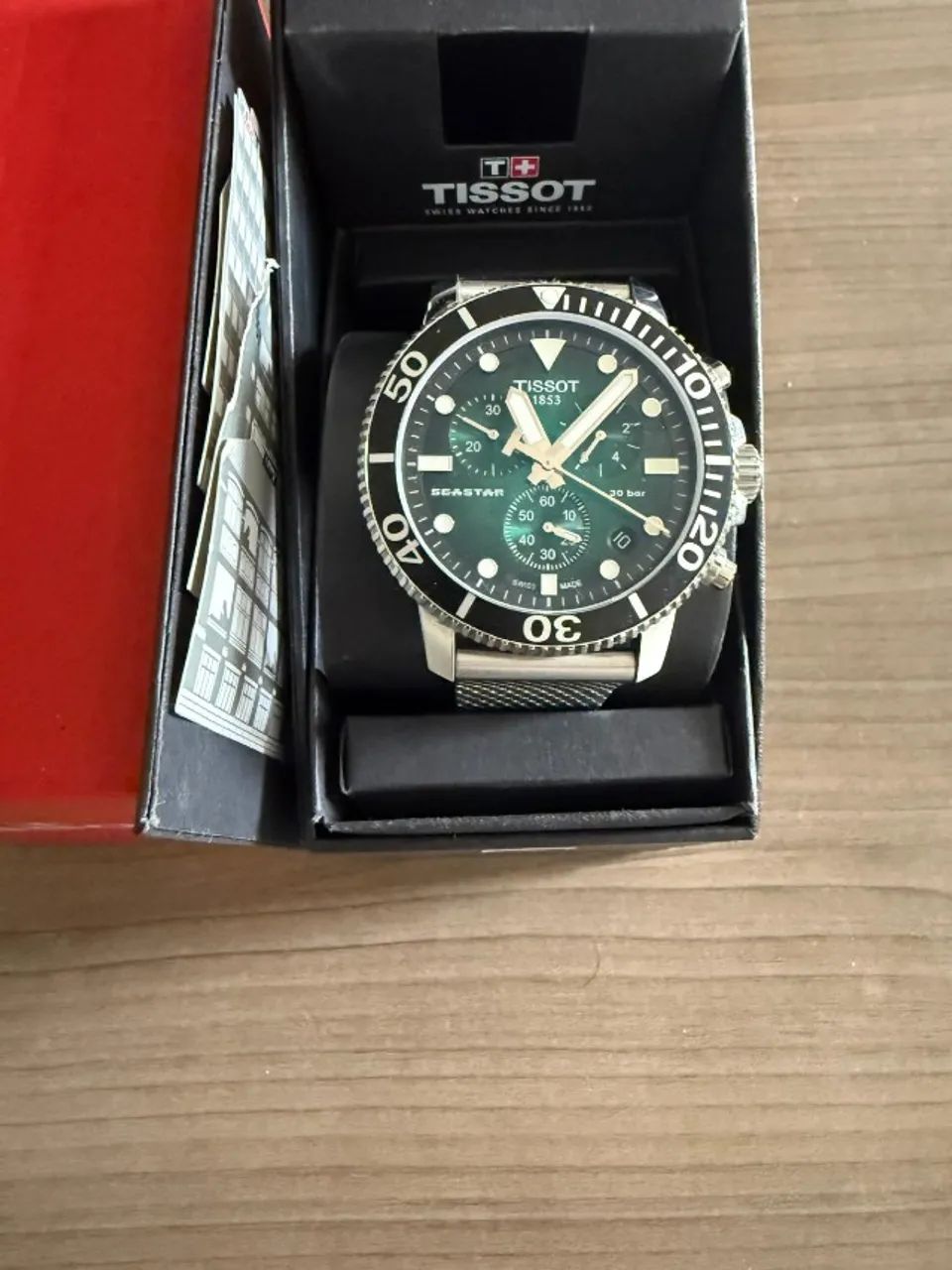 Relógio Tissot Seastar original - verde - Foto 2