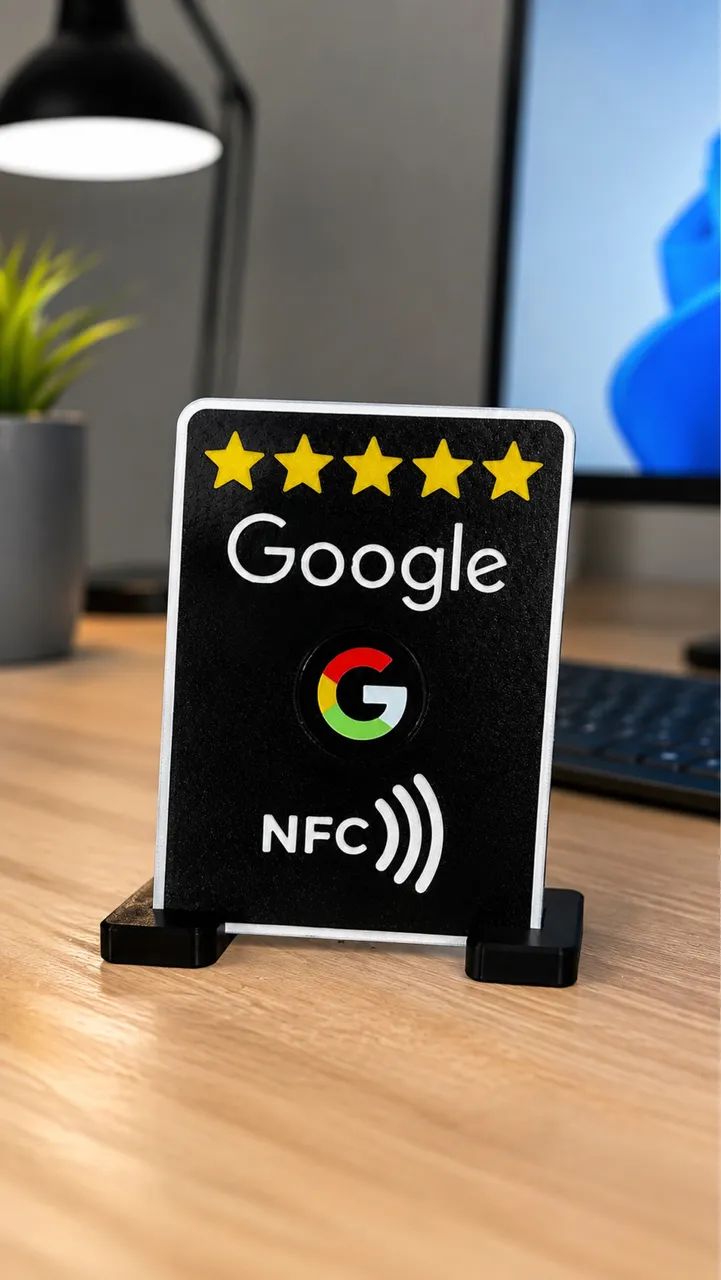 Placa Avaliação Google 