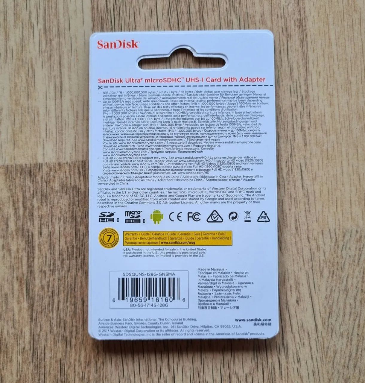 Cartão de memória micro SD Sandisk 128gb - Foto 2