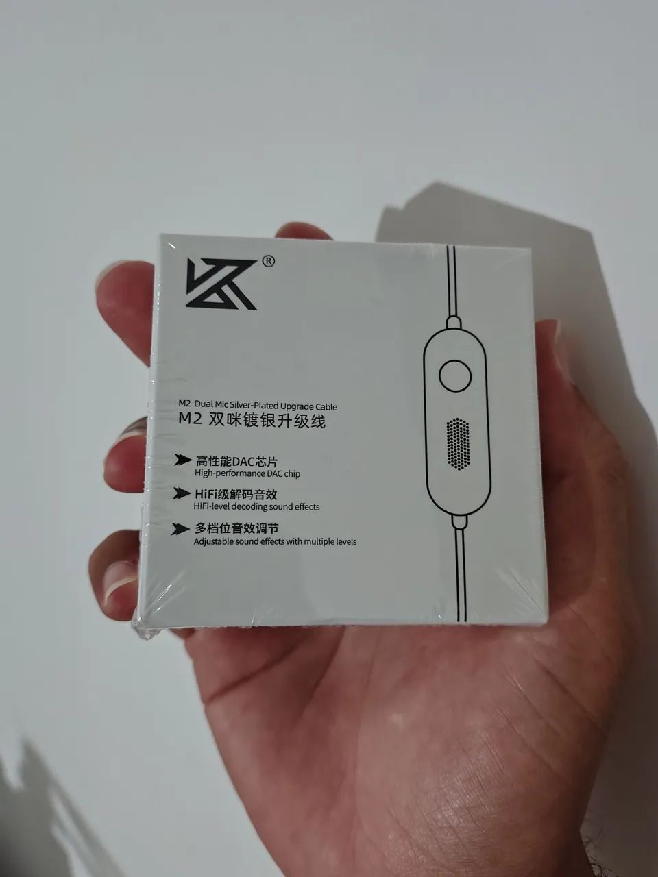 Cabo KZ M2 Tipo-C Com Chip DAC E Microfone Duplo (Novo Lacrado)